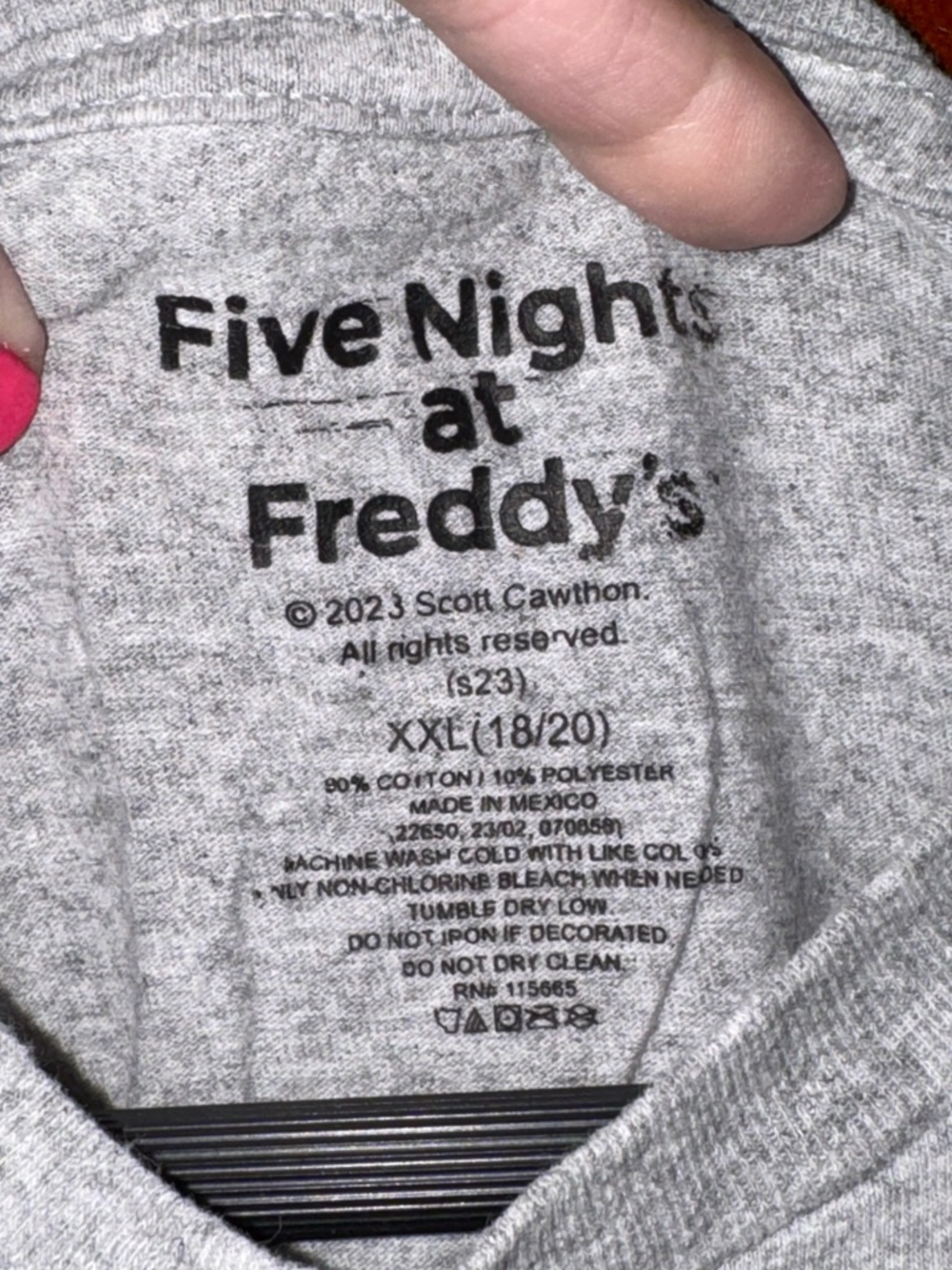 Five Nights at Freddy’s Shirt Bundle Boys XXL 18/20 FNAF Freddy Graphic Lot - Picture 5 of 6
